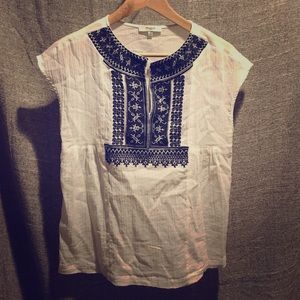 Embroidered Madewell top